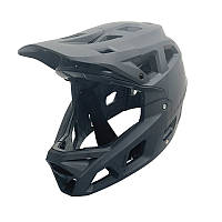 Шлем велосипедный для фрирайда и даунхила вентилируемый фулфейс черный L