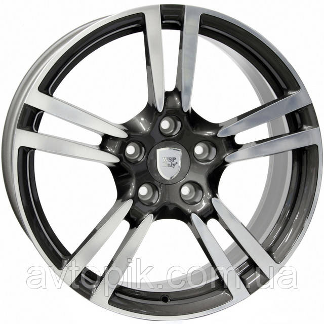 Литі диски WSP Italy Porsche (W1054) Saturn R18 W11 PCD5x130 ET63 DIA71.6 (anthracite polished)