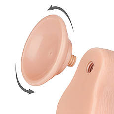 Фалоїмітатор зі шкірою на присоску Sliding Skin Dual Layer Dong Flesh 7.5 | Limon, фото 4