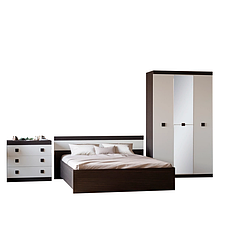 Спальня Соната-3 (модульна) Венге + білий, фото 2