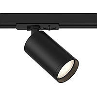 Трековый светильник 1-фазный 92×52×125mm GU10 220V прожекторный черный 4000020-1-GU10-B