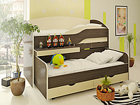 Детская двухъярусная кровать-комод КК4 (200х80 *190х80 см)