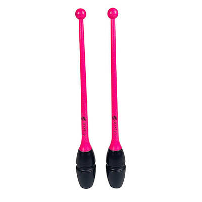 Булави для гімнастики 41 см. Hi-grip Rubber Clubs (410mm) Chacott FIG col. 143 Pink