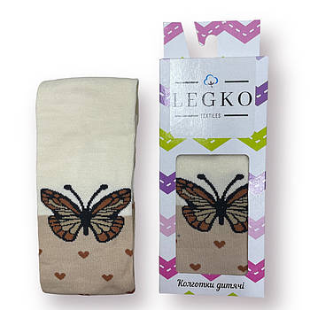 Колготки дитячі демісезонні бавовна LEGKO, 22 розмір, 140-146 см, 8-10 років, 19711