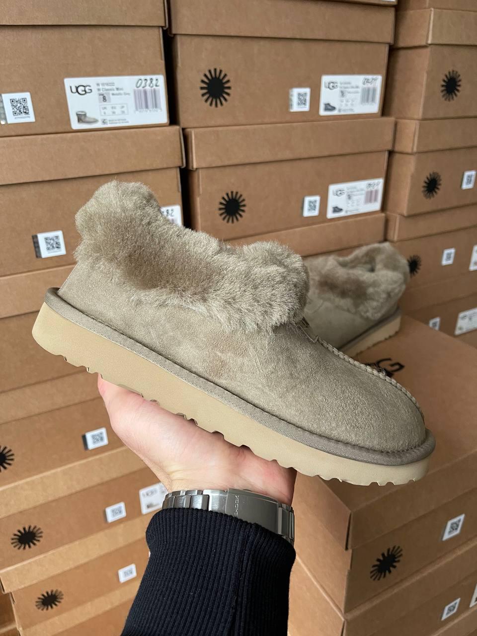 Зимові Жіночі Черевики UGG Coquette Khaki / УГГ Кокет Хакі