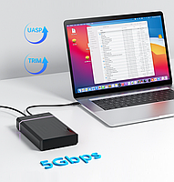Зовнішня кишеня Acasis EC-5153C для 3.5" HDD USB 3.0 Type C, фото 7