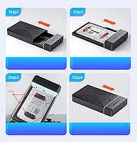 Зовнішня кишеня Acasis EC-5153C для 3.5" HDD USB 3.0 Type C, фото 9