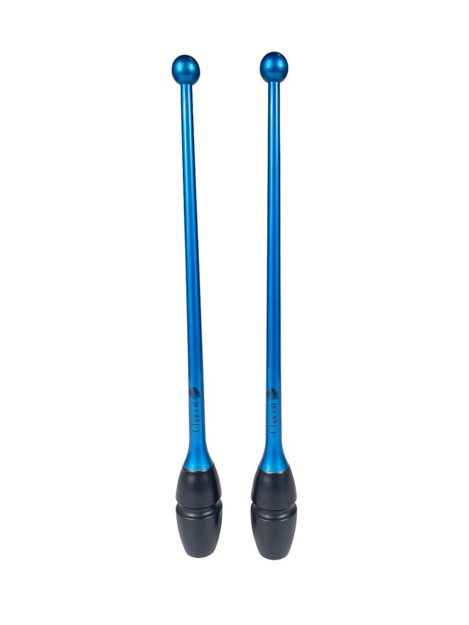 Булави для гімнастики 45 см. Hi-grip Rubber Clubs (455mm) Chacott FIG col. 123 Turquoise Blue