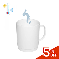 Чашка полікарбонату біла 250 мл Чашки пластикові для гарячого кружка