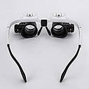 Окуляри-лупа бінокулярні Magnifier 9892H-1 (8x-62 мм/23x-21 мм) c LED підсвічуванням для ремонту ( код: 9892H-1 ), фото 5