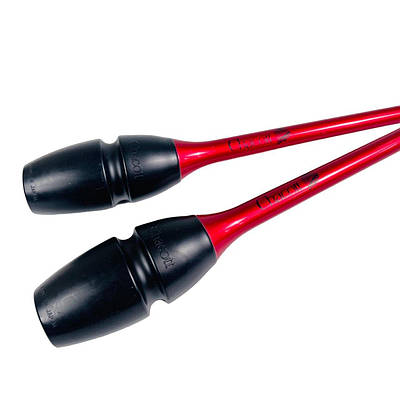 Булави для гімнастики 45 см. Hi-grip Rubber Clubs (455mm) Chacott FIG col. 158 Garnet