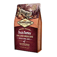 Carnilove Cat Large Breed 2 кг — корм для великих порід кішок (качка й індичка)