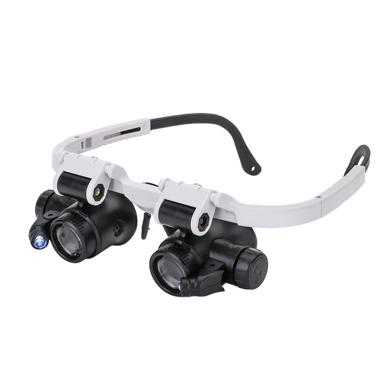 Окуляри-лупа бінокулярні Magnifier 9892H-1 (8x-62 мм/23x-21 мм) c LED підсвічуванням для ремонту ( код: 9892H-1 )
