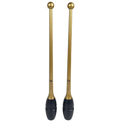 Булави для гімнастики 45 см. Hi-grip Rubber Clubs (455mm) Chacott FIG col. 199 Gold