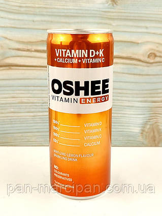 Газований вітамінний напій OSHEE Vitamin Energy Witamina D+K 250 мл Польща