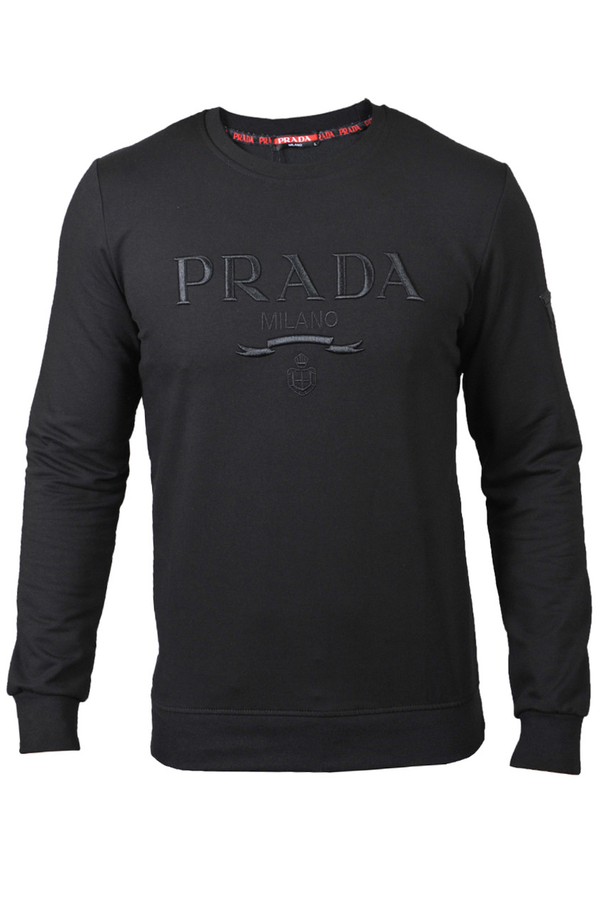Світшот чоловічий Prada 24-24K-1617 чорний