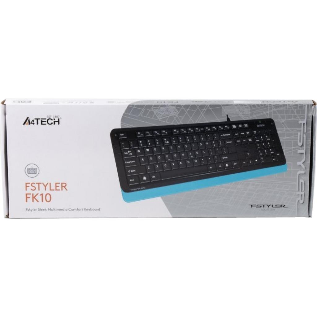Клавіатура мембранна A4Tech Fstyler FK10 USB Blue