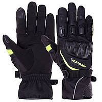 Мотоперчатки зимние перчатки для мотокросса SCOYCO черно-салатовый MC83: Gsport