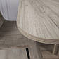 Розкладний стіл на кухню Avalon 140-180х80 см дуб сірий крафт з вставками латте на одній ніжці, фото 8