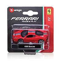 Машинка автомодель металлическая "Ferrari" Bburago 1:64, микс видов