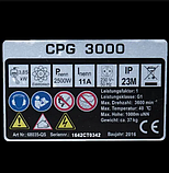 Бензиновий однофазний генератор  Cross Tools CPG 3000 V 2.5 кВт + AVR з ручками та колесами, фото 3