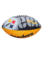 М'яч для американського футболу Wilson NFL Steelers WTF1534XBPT (дитячий м'яч),