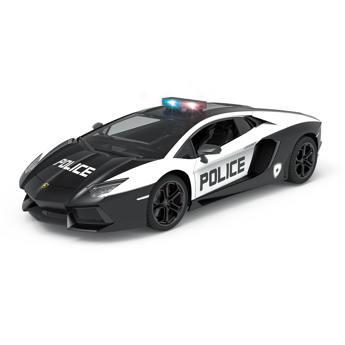 Дитяча колекційна машинка на радіокеруванні Lamborghini Aventador Police KS Drive Чорний