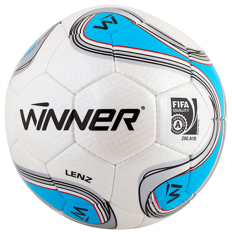 Футбольний м'яч Winner Lenz FIFA (біло-синій), фото 1