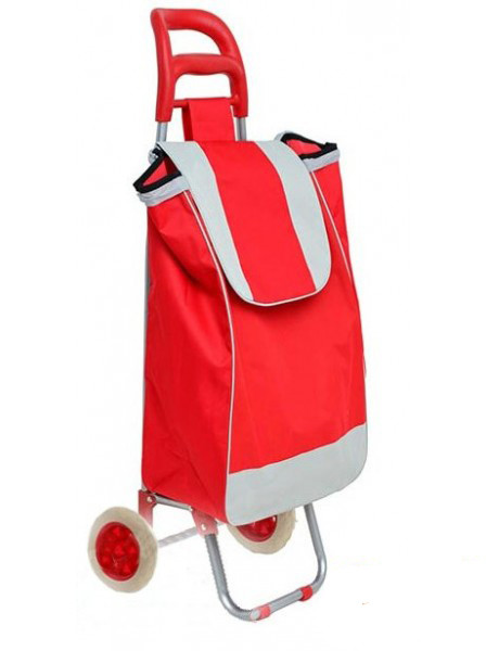 Тачка сумка з коліщатами кравчучка 95см E00317 red