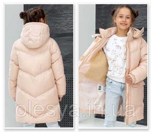 Модна зимова куртка Розі Тм Nui Very для дівчаток розміри 116,, фото 1