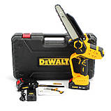 Акумуляторна ланцюгова пила DeWalt DCM190N, 24V 5.0Ah, АКБ пила, пила Деволт, потужна, для дому, фото 9