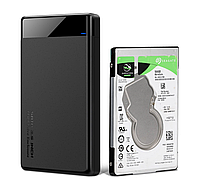 Зовнішня кишеня Deepfox HD25R USB 3.0 SATA для HDD 2.5" чорний, фото 3