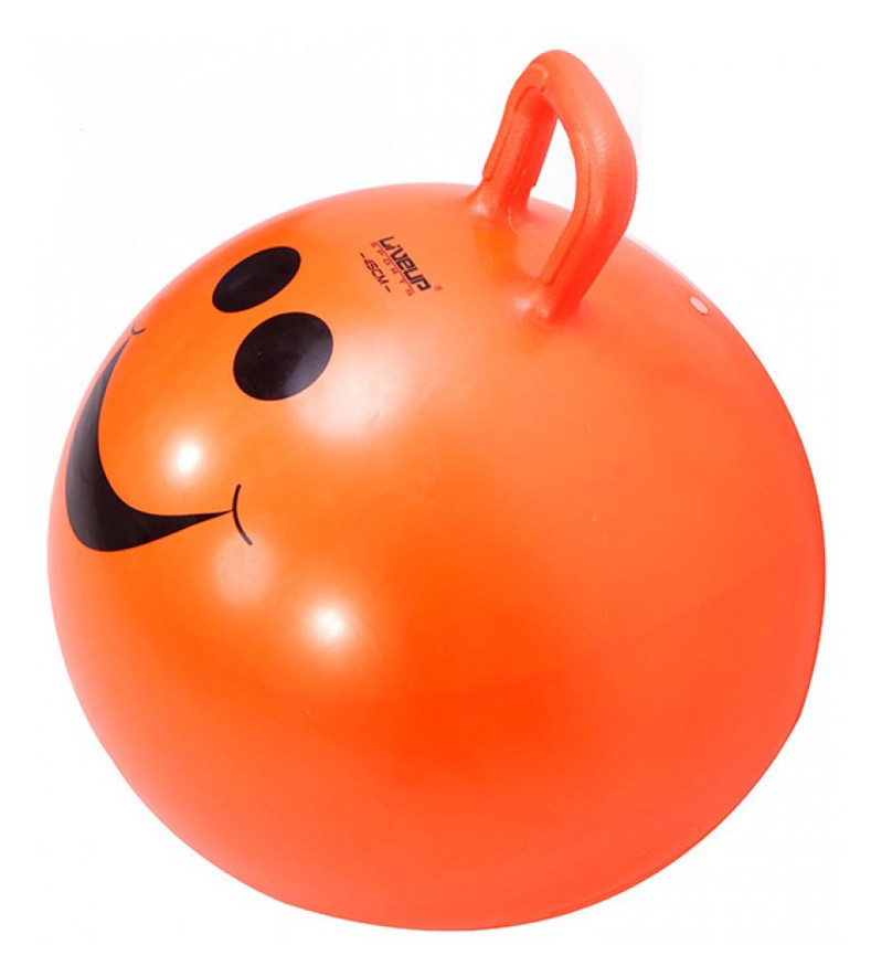 Фітбол дитячий LiveUp Hopping Ball з ручкою — 45 см. + насос, фото 1