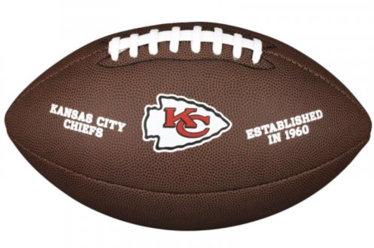 М'яч для американського футболу Wilson NFL Kansas City WTF1748XBKC (розмір 5)