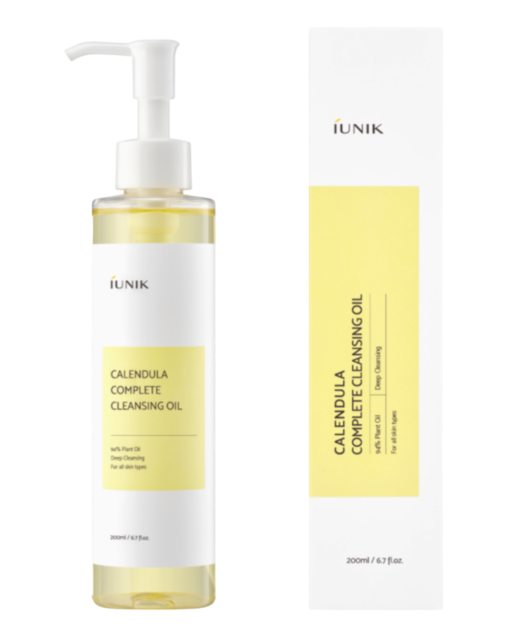 IUNIK Гідрофільна олія з екстрактом календули - Calendula Complete Cleansing Oil 200 ml