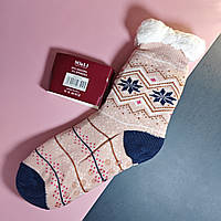 Носки валенки женские, зимние носки, домашние носки на меху