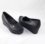 Жіночі Туфлі на Танкетці Чорні на Платформі (розміри: 41), фото 2