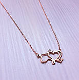 Срібне кольє на шию із золотом Україна, фото 2