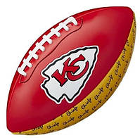 Мини-мяч для американского футбола Wilson NFL Peewee Football Team Kansas City Chiefs (WTF1523XBKC),