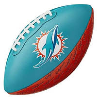 Мини-мяч для американского футбола Wilson NFL Peewee Football Team Miami Dolphins (WTF1523XBMI),