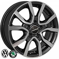 Литые диски ZW Volkswagen (7365) R14 W5 PCD5x100 ET35 DIA57.1 (EP)