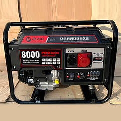 Бензиновий генератор PEZAL PGG 8000x3 6 кВт трифазний, двигун Loncin NRS420H