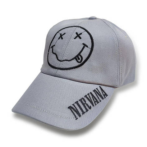 Бейсболка NIRVANA Smile сіра, фото 1