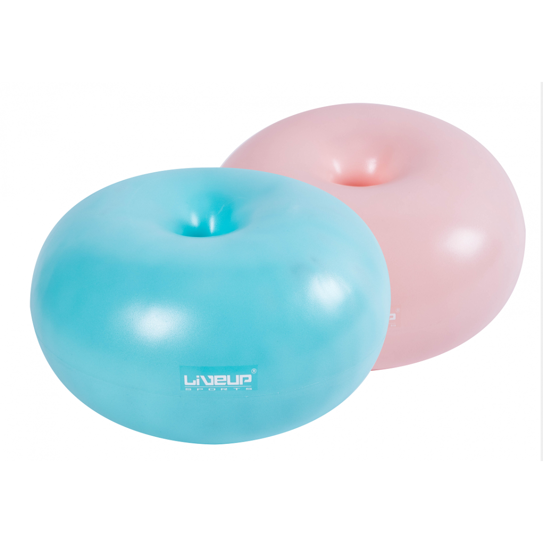 М'яч для фітнесу LiveUp DONUT BALL синій (45 на 25 см.)