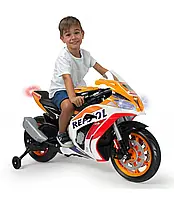 Детский электромотоцикл (12V, MP3) REPSOL Honda Injusa 6491 от 3 до 6 лет