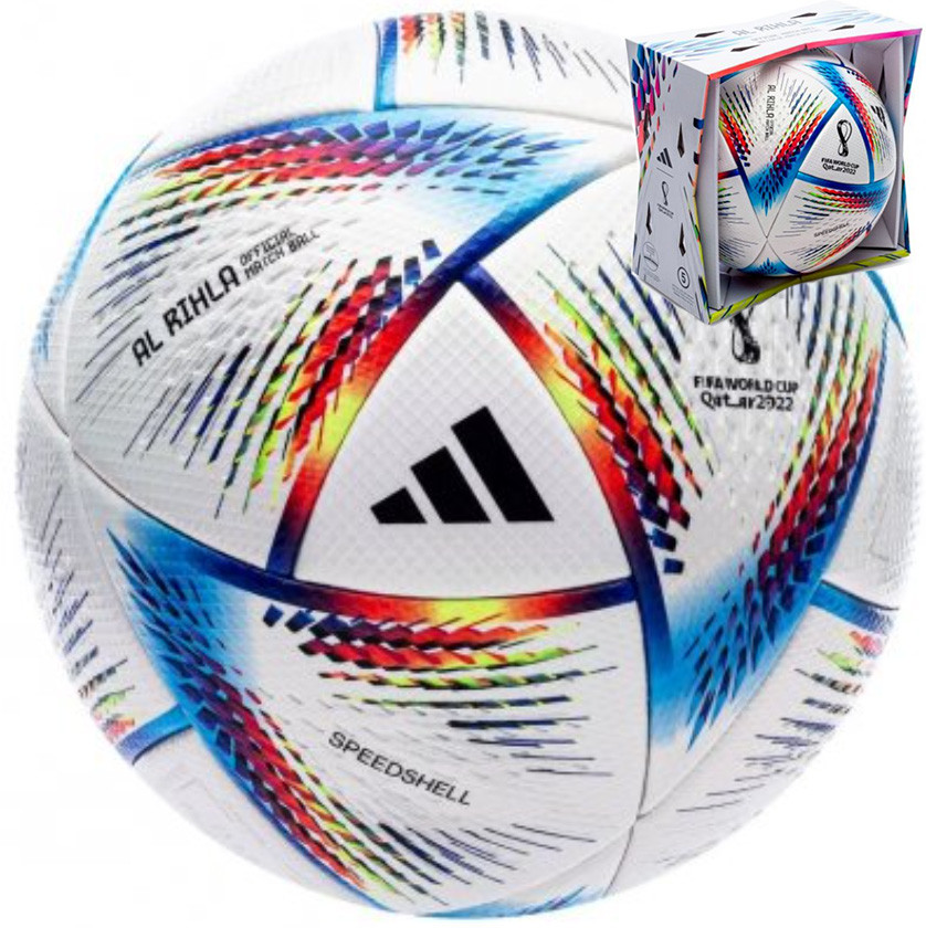 М'яч для футболу Adidas Al-Rihla OMB 2022/23 (розмір 5) H57783, фото 1