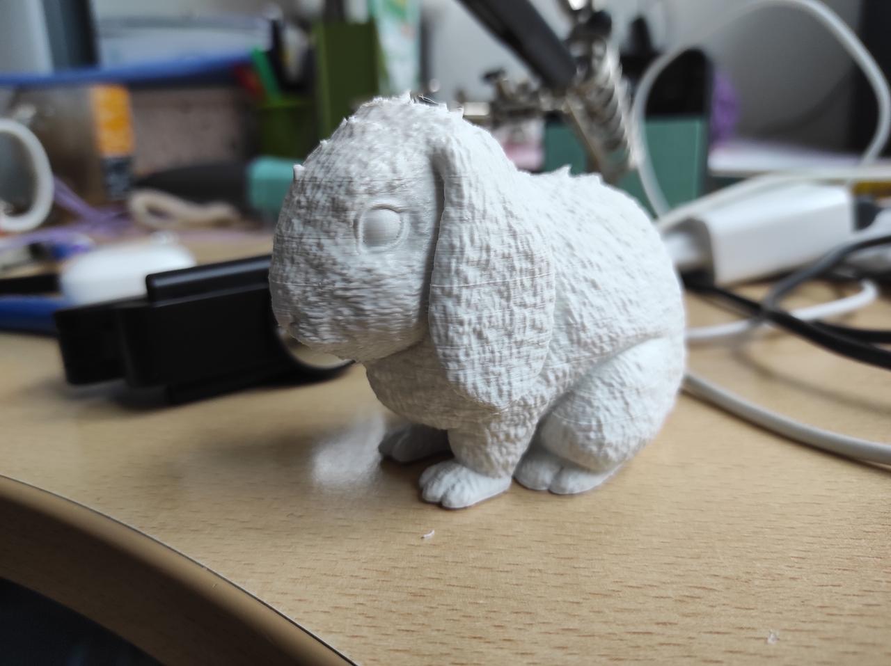 Білий кролик фігурка-іграшка  - 3D печать