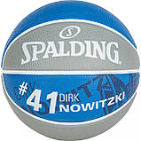 Баскетбольний м'яч Spalding NBA player Dirk Nowitzki (розмір 7),, фото 2
