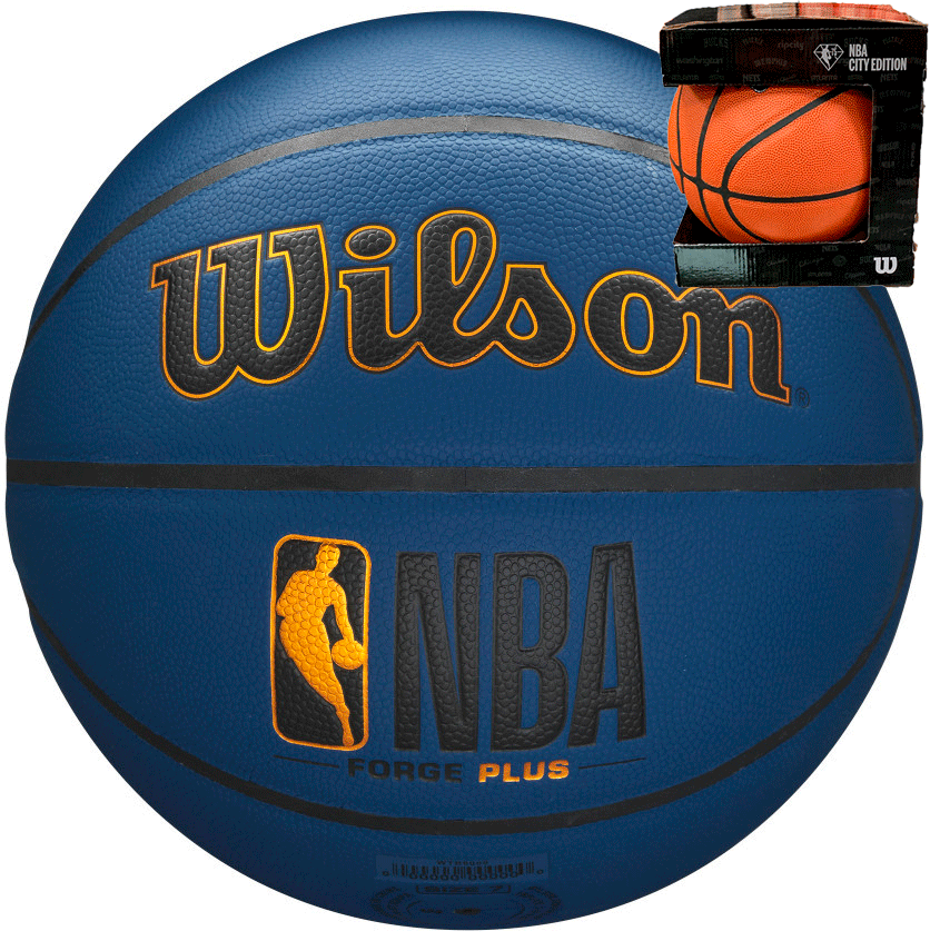 Баскетбольний м'яч Wilson NBA Forge Plus Blue WTB8102XB07 (розмір 7)