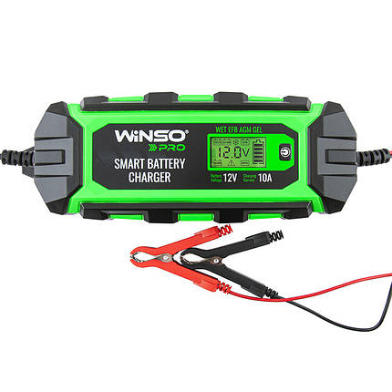 Зарядний пристрій АКБ Winso Pro 12V, 10A LCD, фото 1